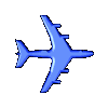 blue plane gif