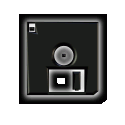 black floppy disc animation