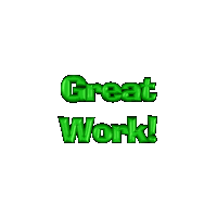 great work text gif