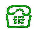 green ringing phone animation